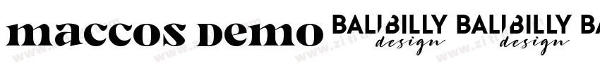 MACCOS Demo字体转换